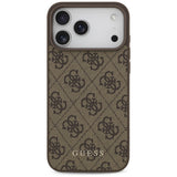 Husa de protectie Guess Hardcase 4G compatibil cu iPhone 18 Pro, Maro