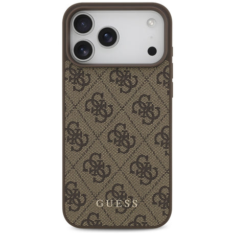 Husa de protectie Guess Hardcase 4G compatibil cu iPhone 18 Pro Max, Maro
