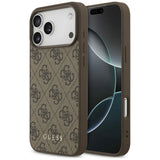 Husa de protectie Guess Hardcase 4G compatibil cu iPhone 18 Pro Max, Maro