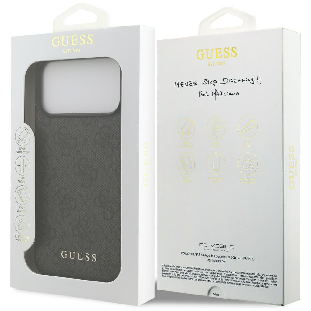 Husa de protectie Guess Hardcase 4G compatibil cu iPhone 18 Pro, Negru