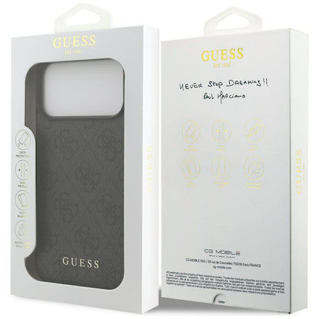 Husa de protectie Guess Hardcase 4G compatibil cu iPhone 18 Pro Max, Negru