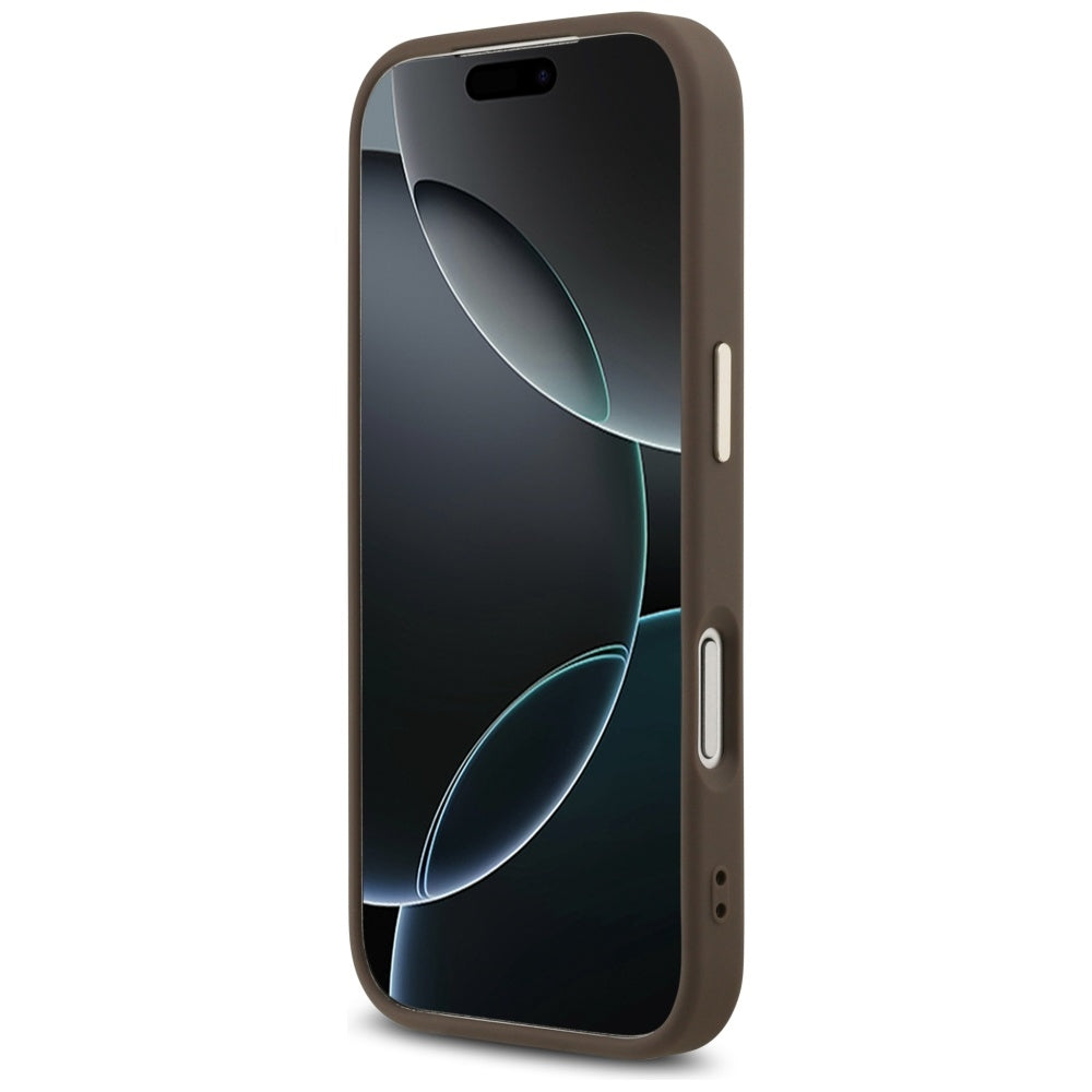 Husa de protectie Guess Hardcase 4G compatibil cu iPhone 18 Pro, Maro
