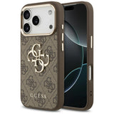 Husa de protectie Guess Hardcase 4G compatibil cu iPhone 18 Pro, Maro