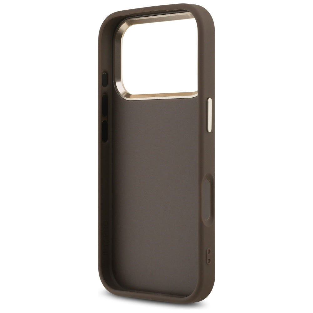 Husa de protectie Guess Hardcase 4G compatibil cu iPhone 18 Pro Max, Maro