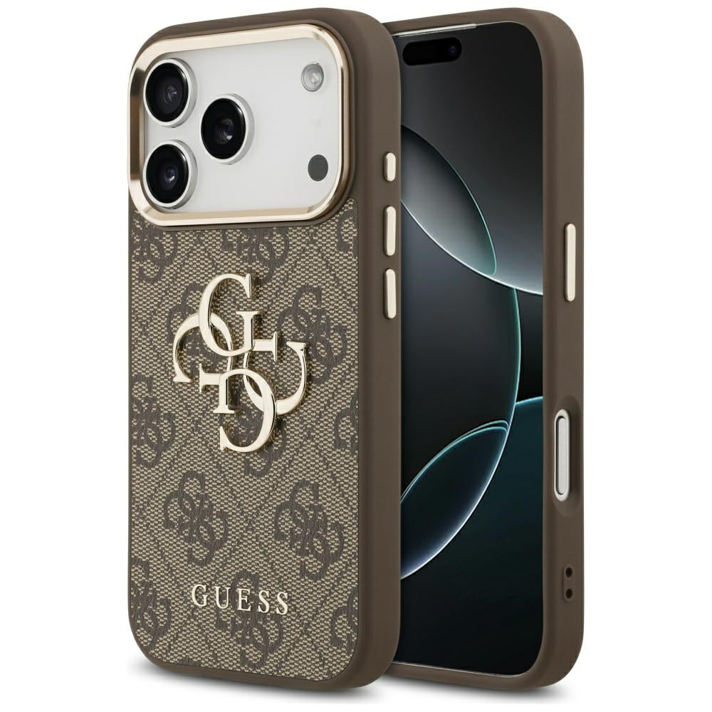 Husa de protectie Guess Hardcase 4G compatibil cu iPhone 18 Pro Max, Maro