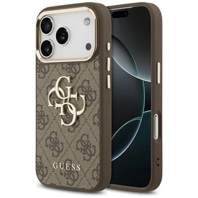 Husa de protectie Guess Hardcase 4G compatibil cu iPhone 18 Pro Max, Maro