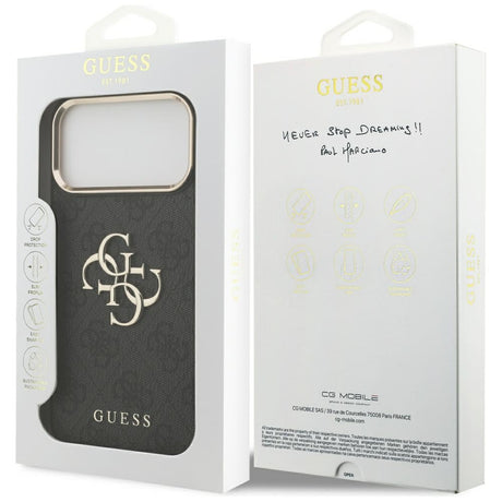 Husa de protectie Guess Hardcase 4G compatibil cu iPhone 18 Pro, Negru