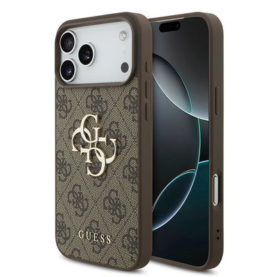 Husa de protectie Guess Hardcase 4G compatibil cu iPhone 18 Pro, Maro
