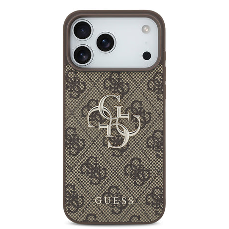 Husa de protectie Guess Hardcase 4G compatibil cu iPhone 18 Pro Max, Maro