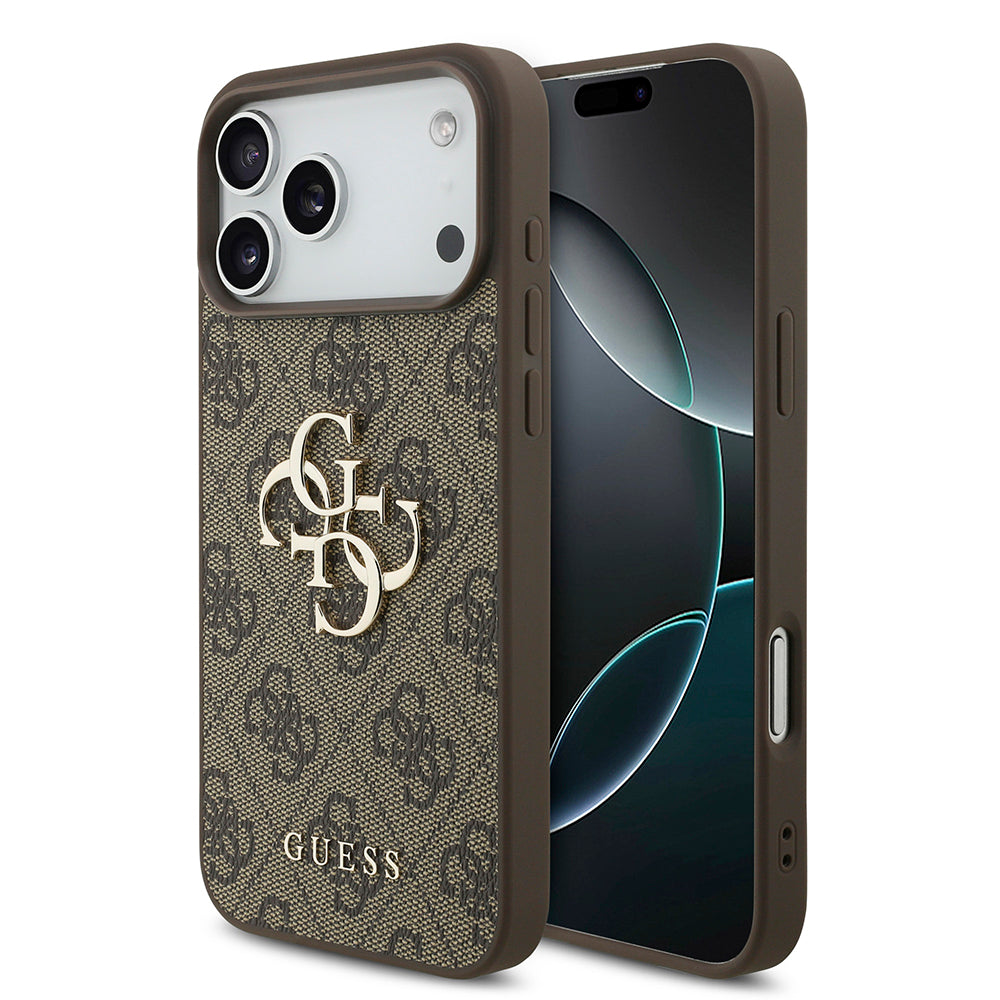 Husa de protectie Guess Hardcase 4G compatibil cu iPhone 18 Pro Max, Maro