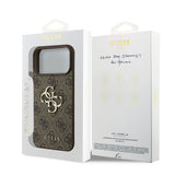Husa de protectie Guess Hardcase 4G compatibil cu iPhone 18 Pro Max, Maro