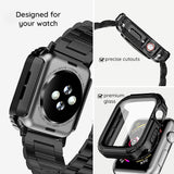 Folie de protectie smartwatch Lito Watch Armor 360 Case + Screen Protector compatibil cu Apple Watch 1 / 2 / 3 (38mm), Albastru