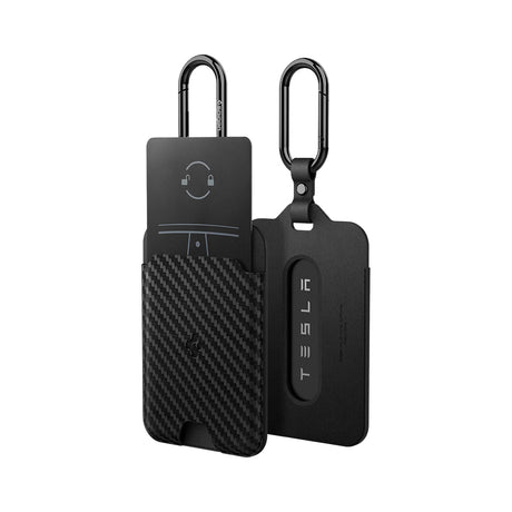 Carcasa Protectie pentru Card Acces Tesla (set 2) - Spigen Air Fit TO244 (ACP08794) - Carbon Black