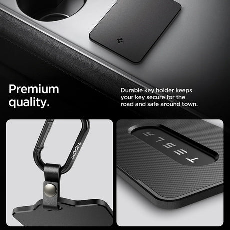 Carcasa Protectie pentru Card Acces Tesla - Spigen (ACP11310) - Black