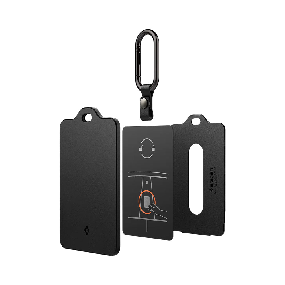 Carcasa Protectie pentru Card-Cheie Acces Tesla (Set 2) - Spigen Air Fit (ACP07175) - Black