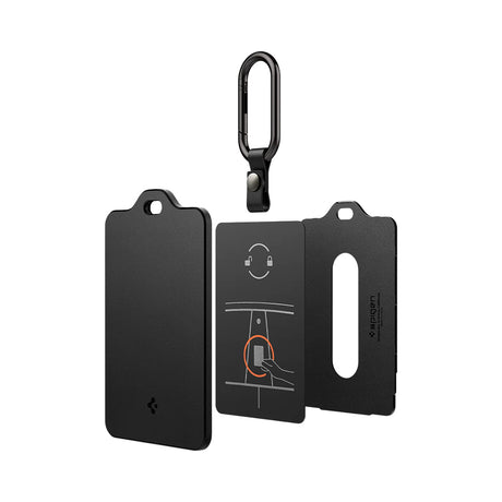 Carcasa Protectie pentru Card-Cheie Acces Tesla (Set 2) - Spigen Air Fit (ACP07175) - Black