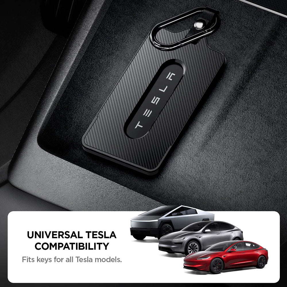 Carcasa Protectie pentru Card-Cheie Acces Tesla (Set 2) - Spigen Air Fit (ACP07175) - Black