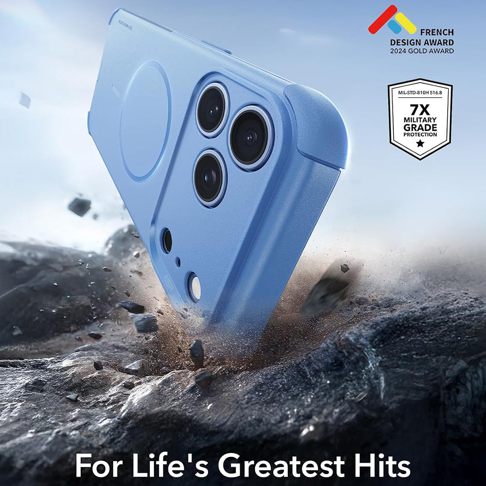 Husa de protectie ESR Cyber Halolock compatibil cu iPhone 17 Pro Max / iPhone 18 Pro Max, Gri