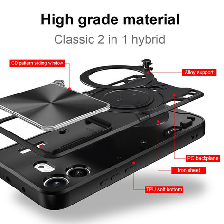 Husa de protectie Techsuit CamGuard Pro compatibil cu Nothing Phone (4b), Albastru