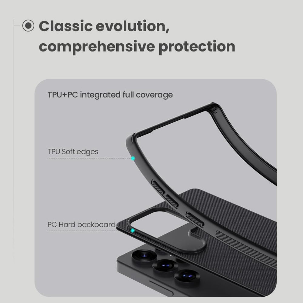 Husa de protectie Nillkin Super Frosted Shield Pro compatibil cu Samsung Galaxy S25 Ultra, Negru