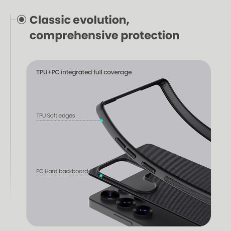 Husa de protectie Nillkin Super Frosted Shield Pro compatibil cu Samsung Galaxy S25 Ultra, Negru