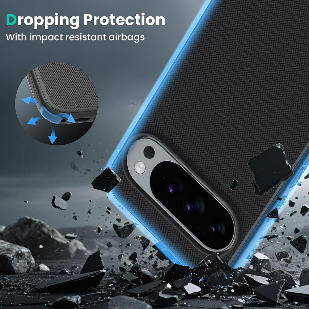 Husa de protectie Nillkin Super Frosted Shield Pro compatibil cu Google Pixel 10 Pro XL, Negru