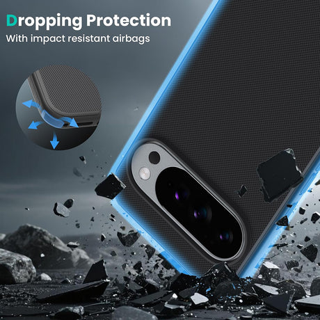 Husa de protectie Nillkin Super Frosted Shield Pro compatibil cu Google Pixel 10 Pro XL, Negru