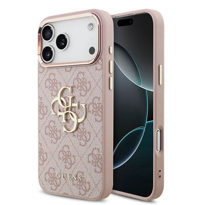 Husa de protectie Guess Hardcase 4G compatibil cu iPhone 18 Pro Max, Roz