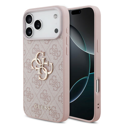 Husa de protectie Guess Hardcase 4G compatibil cu iPhone 18 Pro Max, Roz