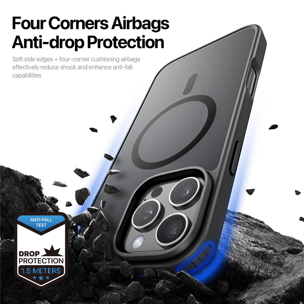 Husa de protectie Dux Ducis Yind MagSafe compatibil cu iPhone 16 Pro Max, Negru