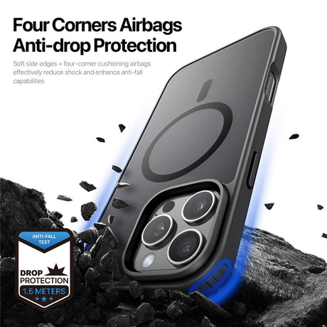 Husa de protectie Dux Ducis Yind MagSafe compatibil cu iPhone 16 Pro Max, Negru
