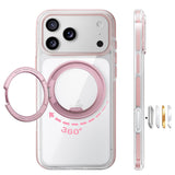 Husa de protectie Torras Ostand O3 Light compatibil cu iPhone 17 Pro / iPhone 18 Pro, Roz