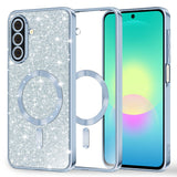 Husa de protectie Techsuit Luxury Glitter MagSafe compatibil cu Samsung Galaxy A27 5G, Albastru