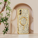 Husa de protectie Techsuit Luxury Glitter MagSafe compatibil cu Samsung Galaxy A27 5G, Argintiu