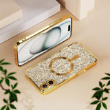 Husa de protectie Techsuit Luxury Glitter MagSafe compatibil cu Samsung Galaxy A27 5G, Roșu