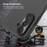 Husa de protectie Nillkin Super Frosted Shield Fold compatibil cu Samsung Galaxy Z Fold7, Negru