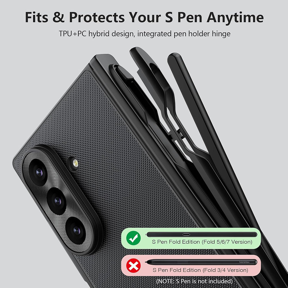 Husa de protectie Nillkin Super Frosted Shield Fold compatibil cu Samsung Galaxy Z Fold8 Ultra, Negru
