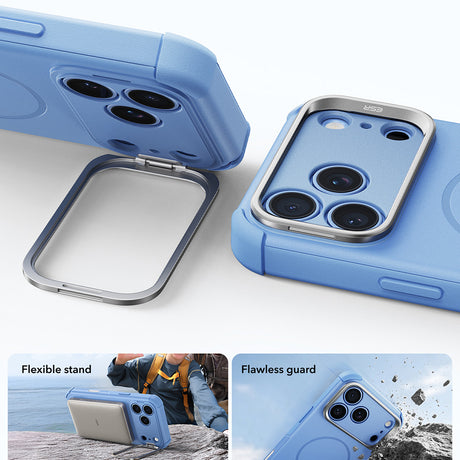 Husa de protectie ESR Cyber Armor compatibil cu iPhone 17 Pro Max / iPhone 18 Pro Max, Albastru