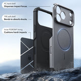 Husa de protectie ESR Cyber Armor compatibil cu iPhone 17 Pro / iPhone 18 Pro, Gri
