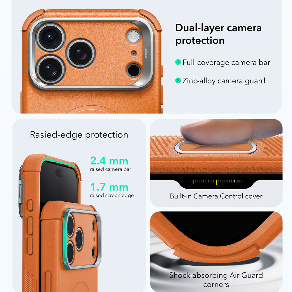 Husa de protectie ESR Cyber Armor compatibil cu iPhone 17 Pro / iPhone 18 Pro, Albastru