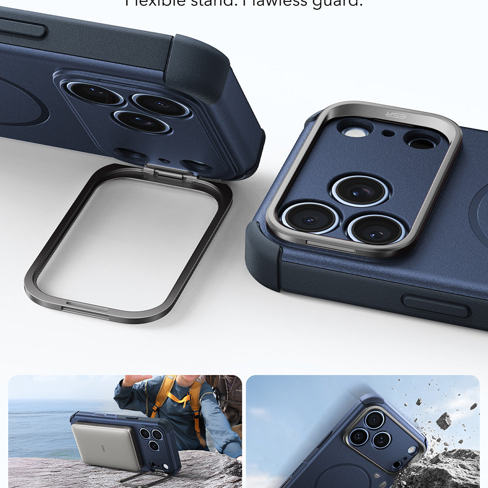 Husa de protectie ESR Cyber Armor compatibil cu iPhone 17 Pro / iPhone 18 Pro, Albastru