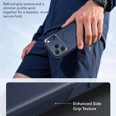 Husa de protectie ESR Cyber Armor compatibil cu iPhone 17 Pro / iPhone 18 Pro, Albastru