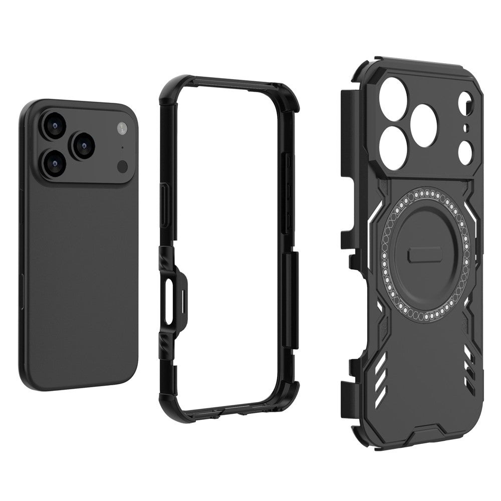 Husa de protectie Techsuit ArmorMag compatibil cu iPhone 17 Pro Max / iPhone 18 Pro Max, Negru