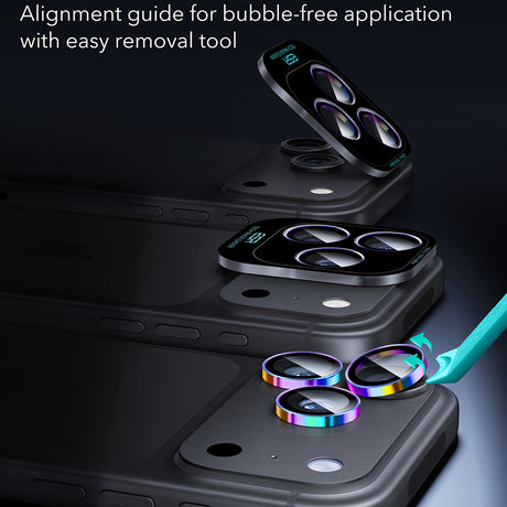 Folie de protectie ESR Armorite compatibil cu iPhone 18 Pro / iPhone 18 Pro Max, Chromatic