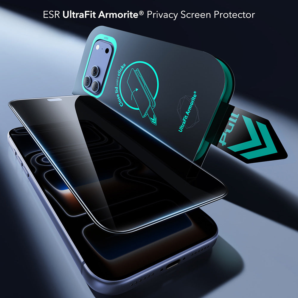 Folie de protectie ESR compatibil cu iPhone 18 Pro, Negru