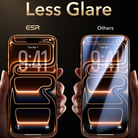 Folie de protectie ESR Armorite Pro UltraFit compatibil cu iPhone 17 Pro / iPhone 18 Pro, Negru