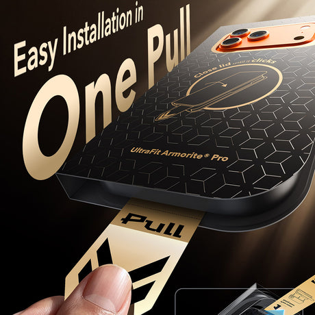 Folie de protectie ESR Armorite Pro UltraFit compatibil cu iPhone 17 Pro / iPhone 18 Pro, Negru