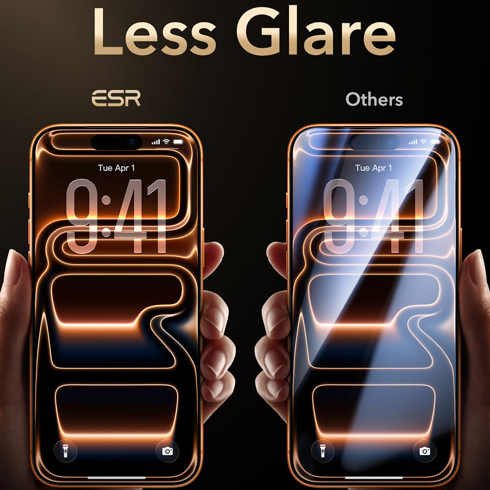 Folie de protectie ESR Armorite Pro UltraFit compatibil cu iPhone 17 Pro Max / iPhone 18 Pro Max, Negru