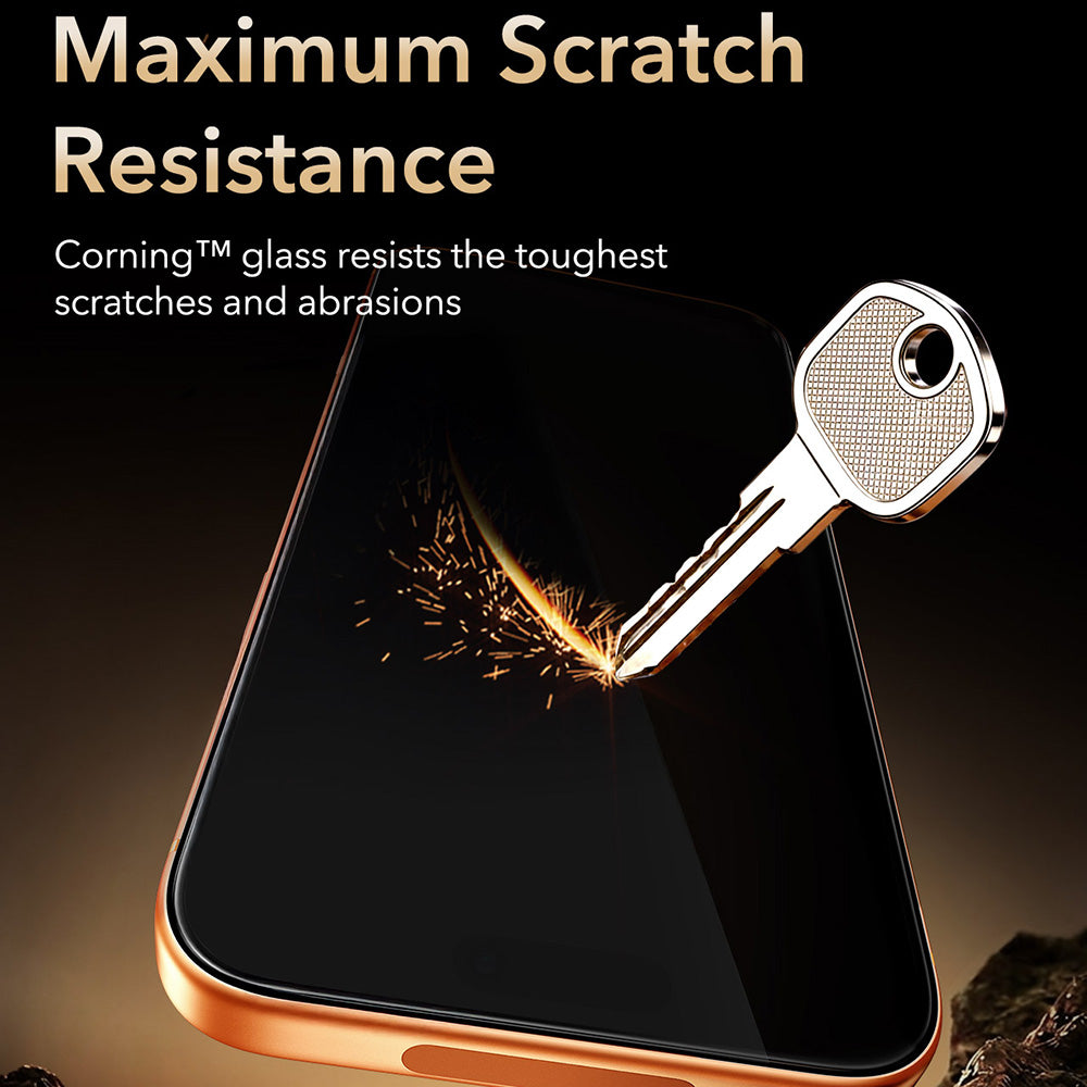 Folie de protectie ESR Armorite Pro UltraFit compatibil cu iPhone 17 Pro Max / iPhone 18 Pro Max, Negru