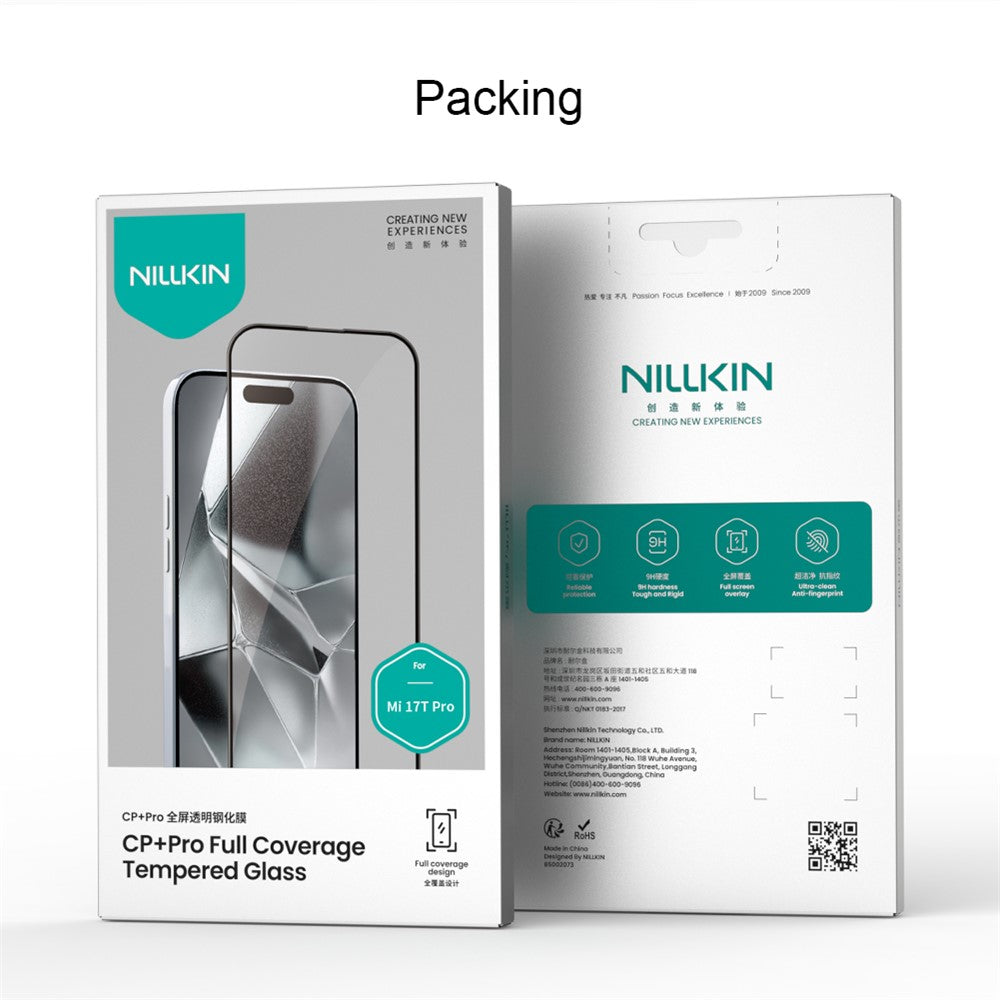 Folie de protectie Nillkin CP+PRO compatibil cu Xiaomi 17T Pro, Negru